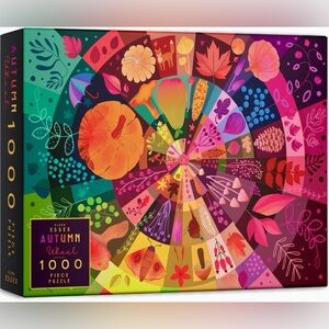 NWT Elena Essex Autumn Wheel 1000-Piece Puzzle